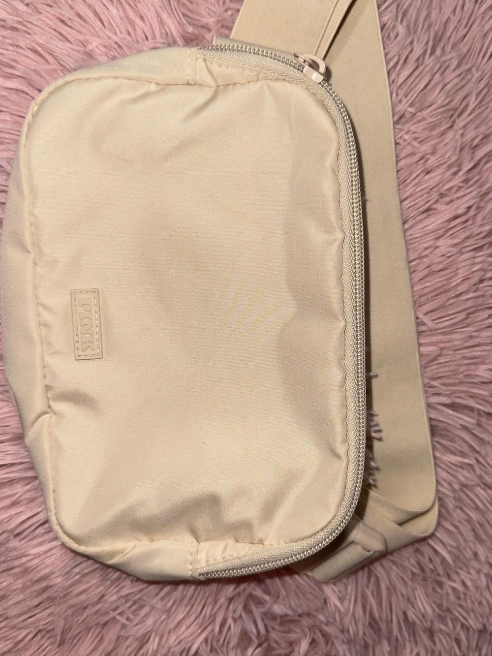 PINK Victoria's Secret Cream Belt Bag